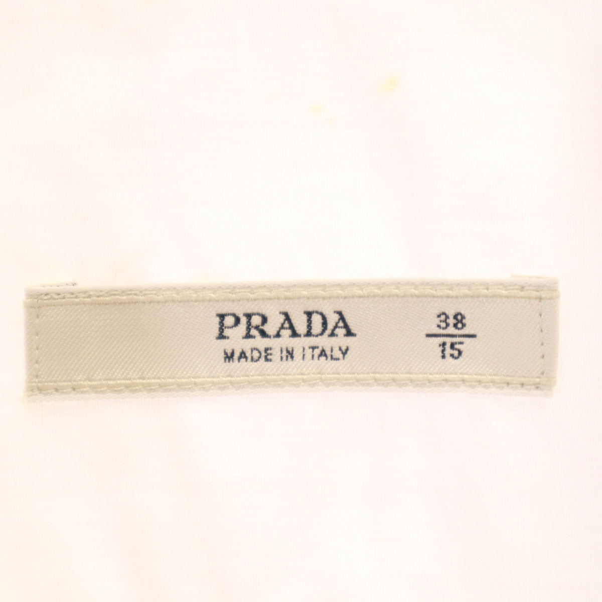 PRADA プラダ イタリア製 半袖 シャツ 38-15 ホワイト メンズ