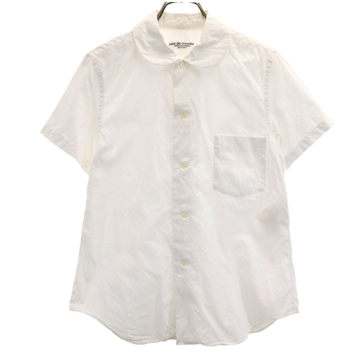 robe de chambre COMME des GARCONS ローブドシャンブルコムデギャルソン 2000年 00s 日本製 オールド 半袖 シャツ S アイボリー レディース