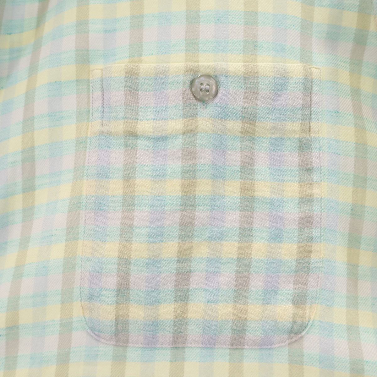Christian Dior MONSIEUR クリスチャンディオール ムッシュ 90s オールド チェック柄 長袖 シャツ M 水色 メンズ