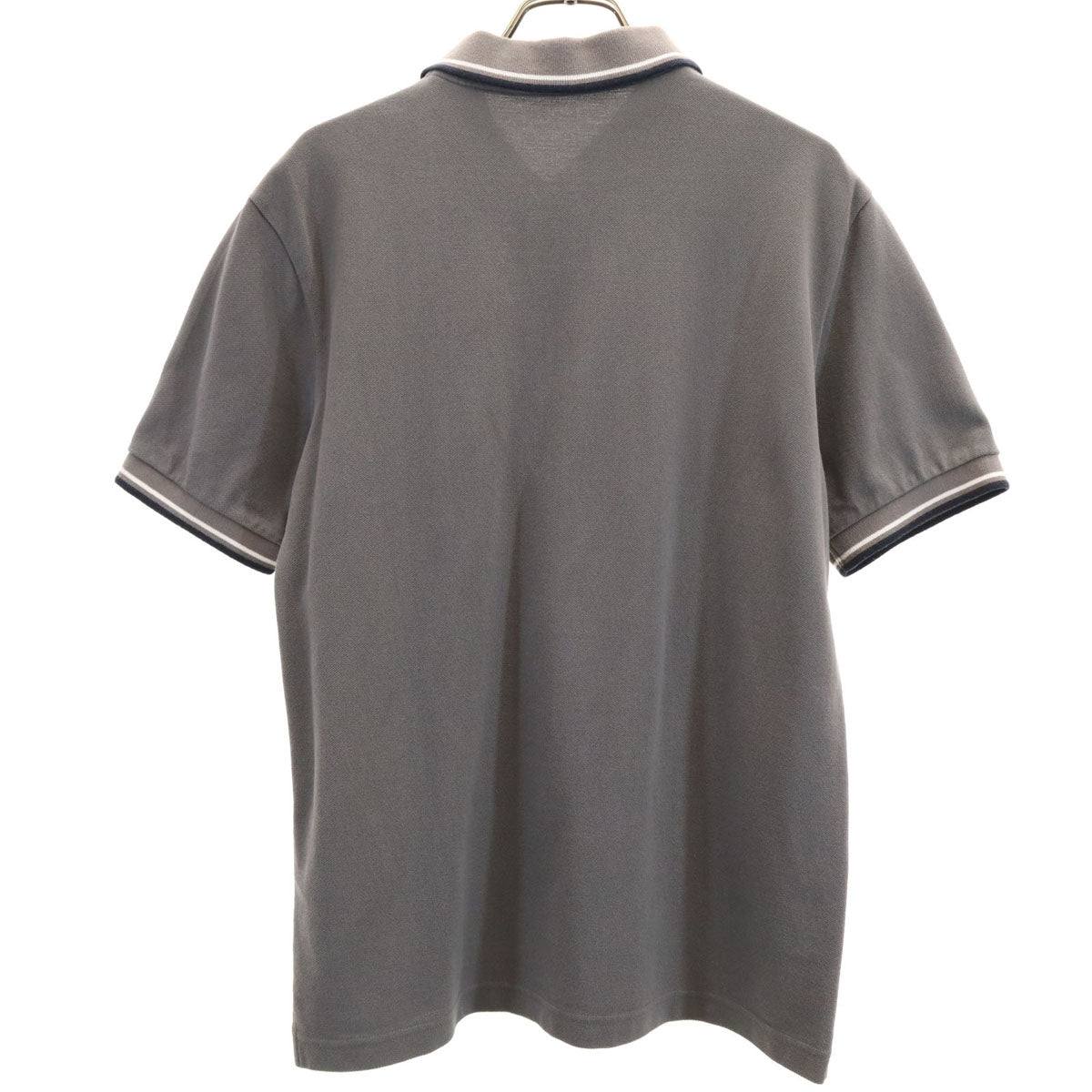 PRADA SPORTS プラダスポーツ 半袖 ポロシャツ M チャコールグレー 鹿の子 メンズ