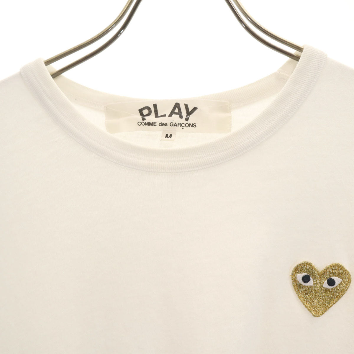 PLAY COMME des GARCONS プレイコムデギャルソン 半袖 Tシャツ M ホワイト メンズ
