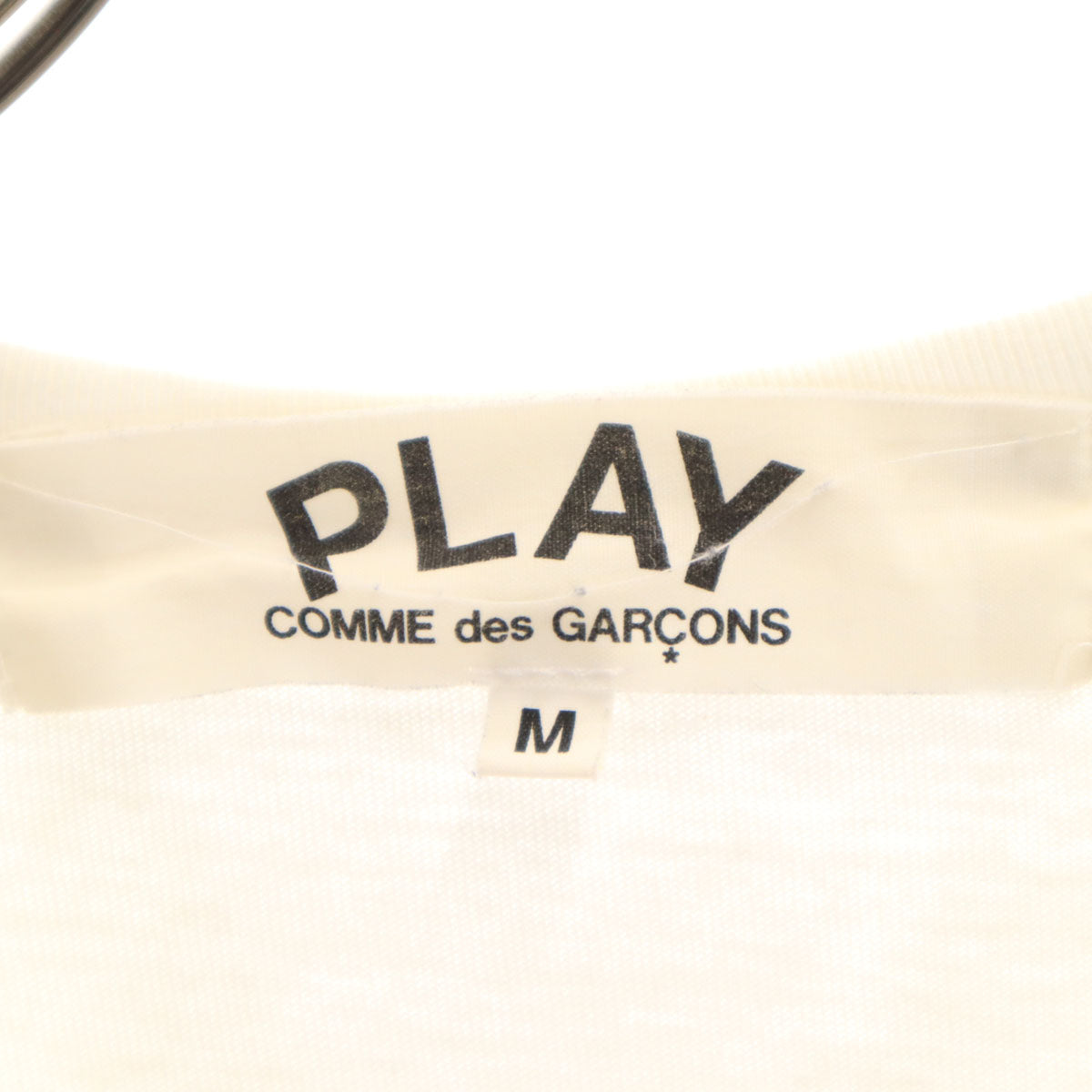 PLAY COMME des GARCONS プレイコムデギャルソン 半袖 Tシャツ M ホワイト メンズ