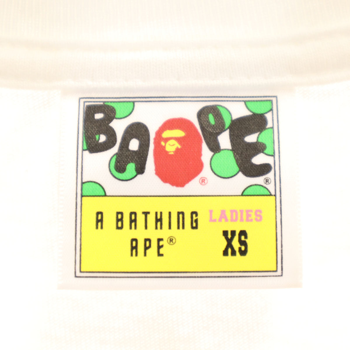 A BATHING APE アベイシングエイプ 半袖 Tシャツ XS ホワイト メンズ