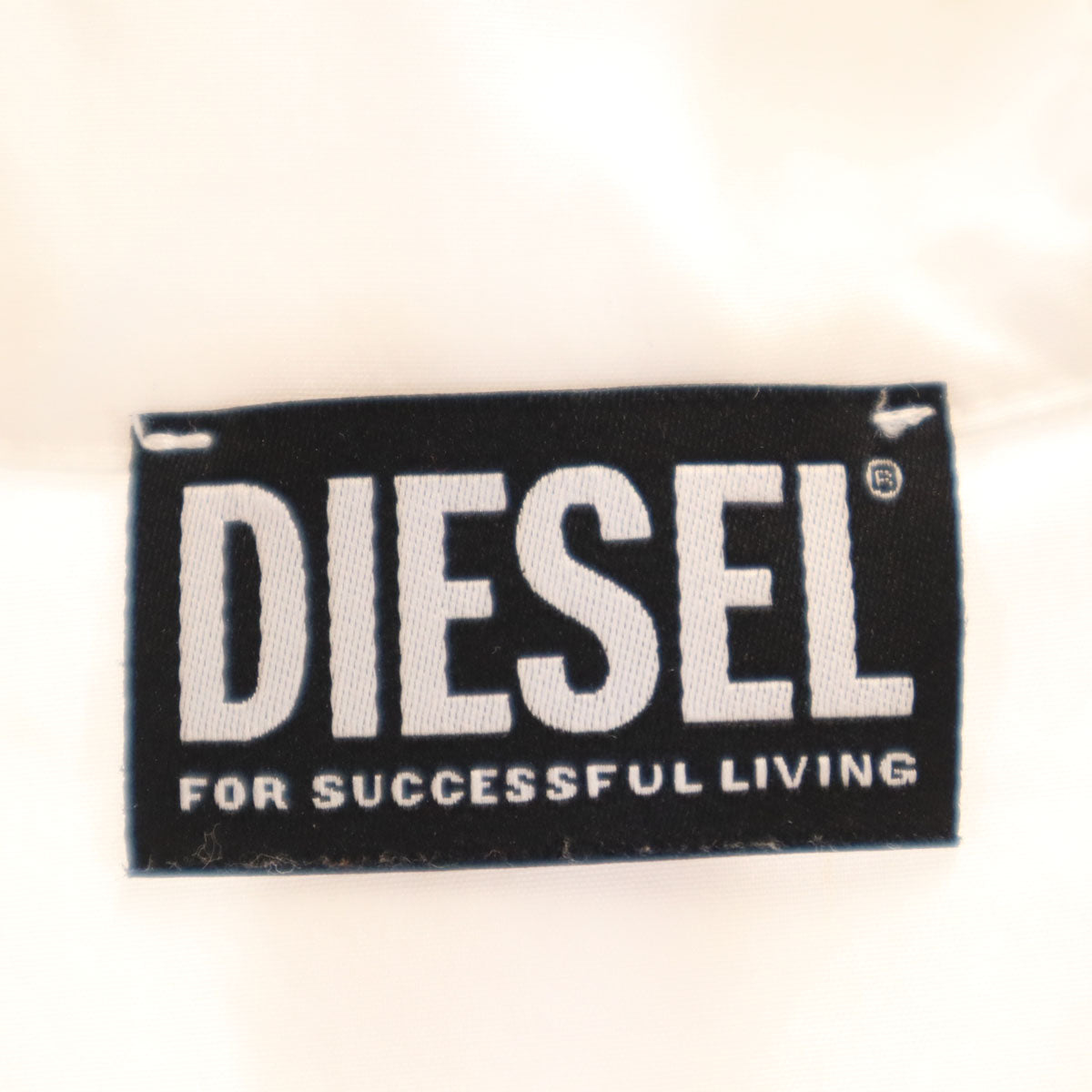 DIESEL ディーゼル 半袖 クロップド ワークシャツ M ホワイト レディース