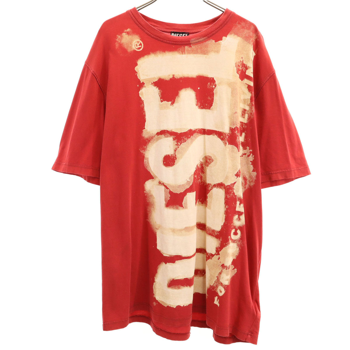 DIESEL ディーゼル ブルガリア製 半袖 Tシャツ XL レッド メンズ