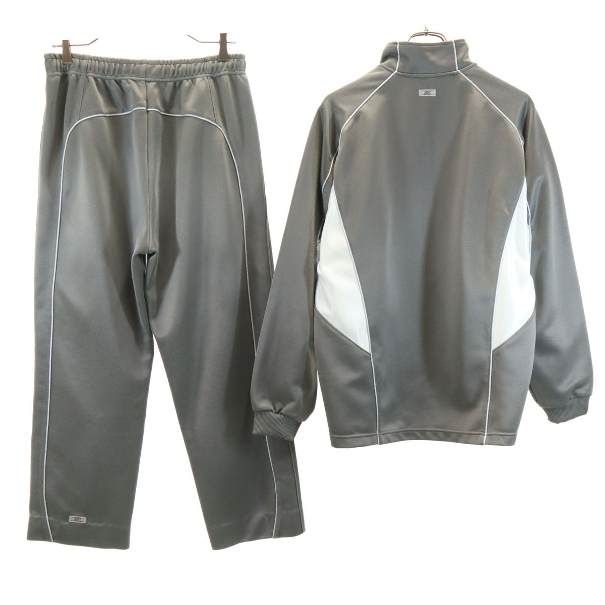 asics アシックス トレーニング ジャージジャケット 上下 セットアップ M グレー メンズ