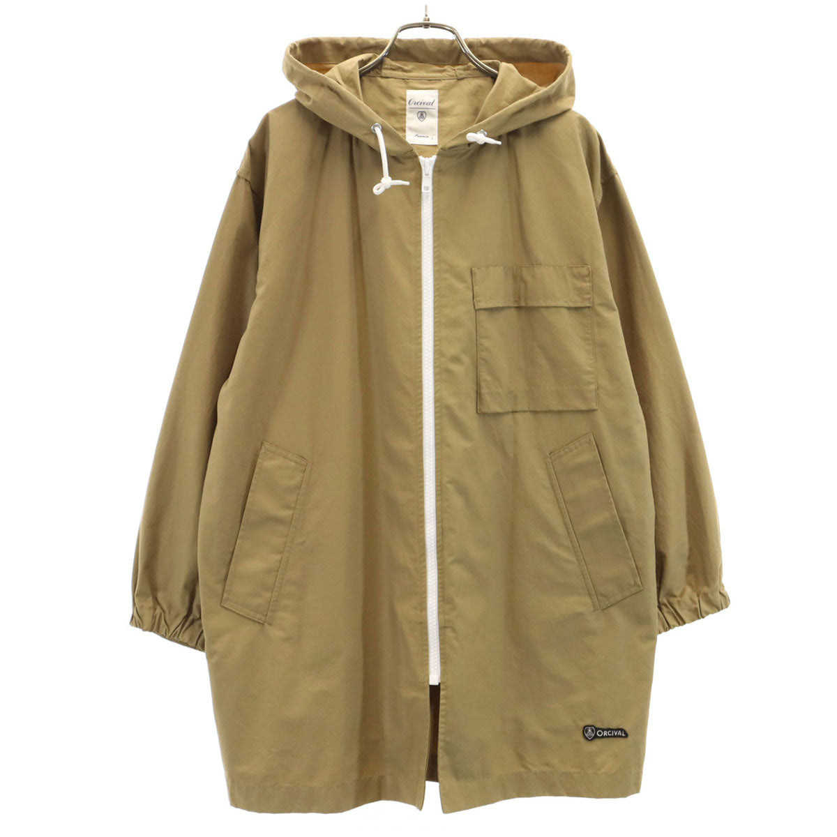 ORCIVAL オーシバル 長袖 ロング ジップパーカー 1 ベージュ系 レディース