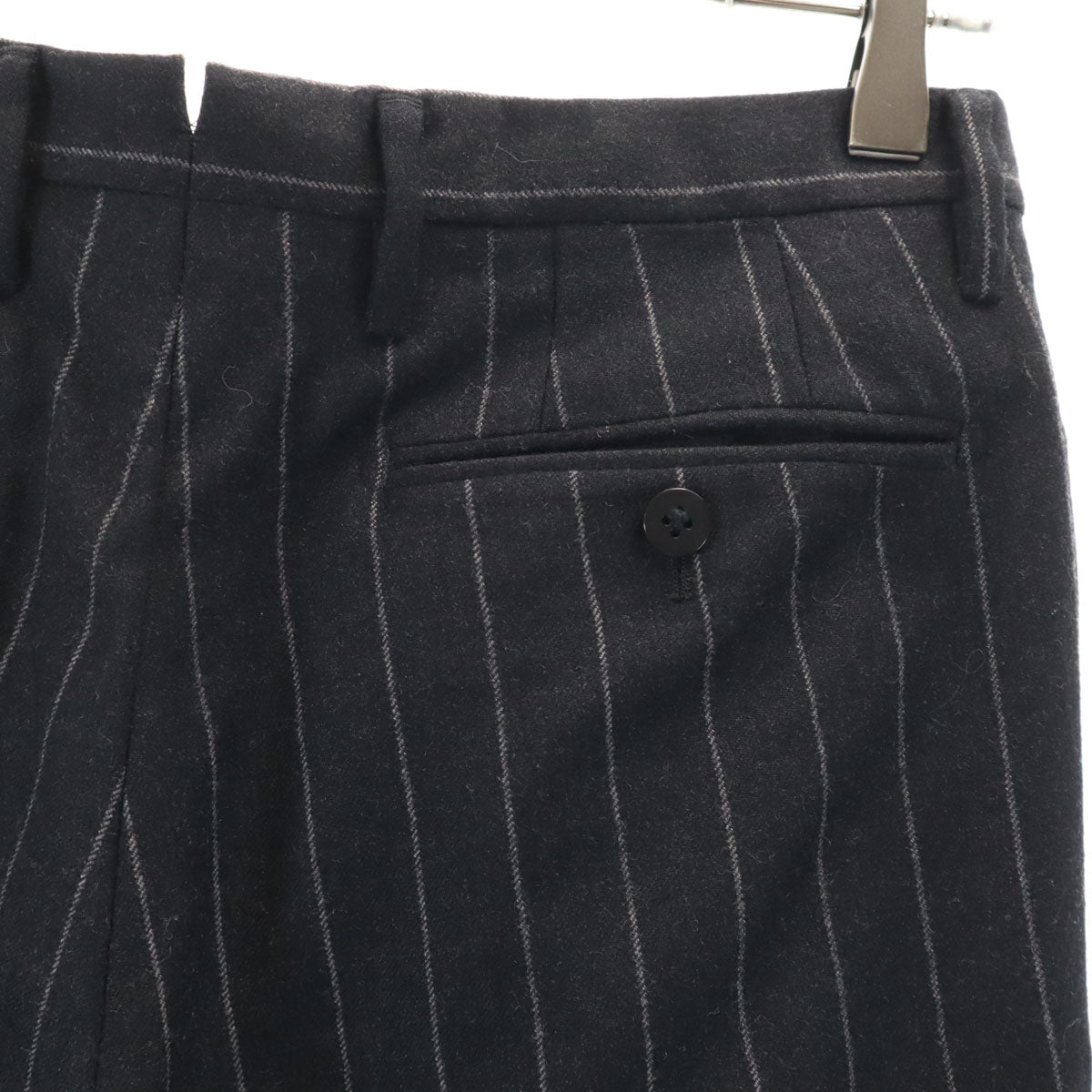 UNITED ARROWS ユナイテッドアローズ ソブリン ウール100% ストライプ柄 スーツ 上下 セットアップ 42 黒系 SOVEREIGN メンズ