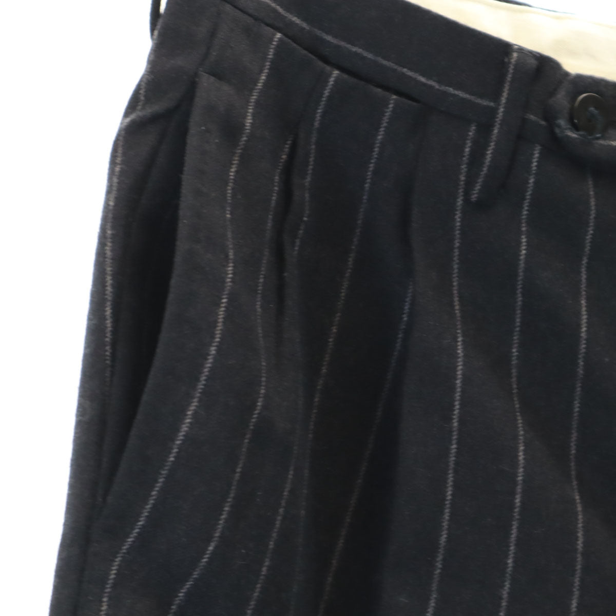 UNITED ARROWS ユナイテッドアローズ ソブリン ウール100% ストライプ柄 スーツ 上下 セットアップ 42 黒系 SOVEREIGN メンズ