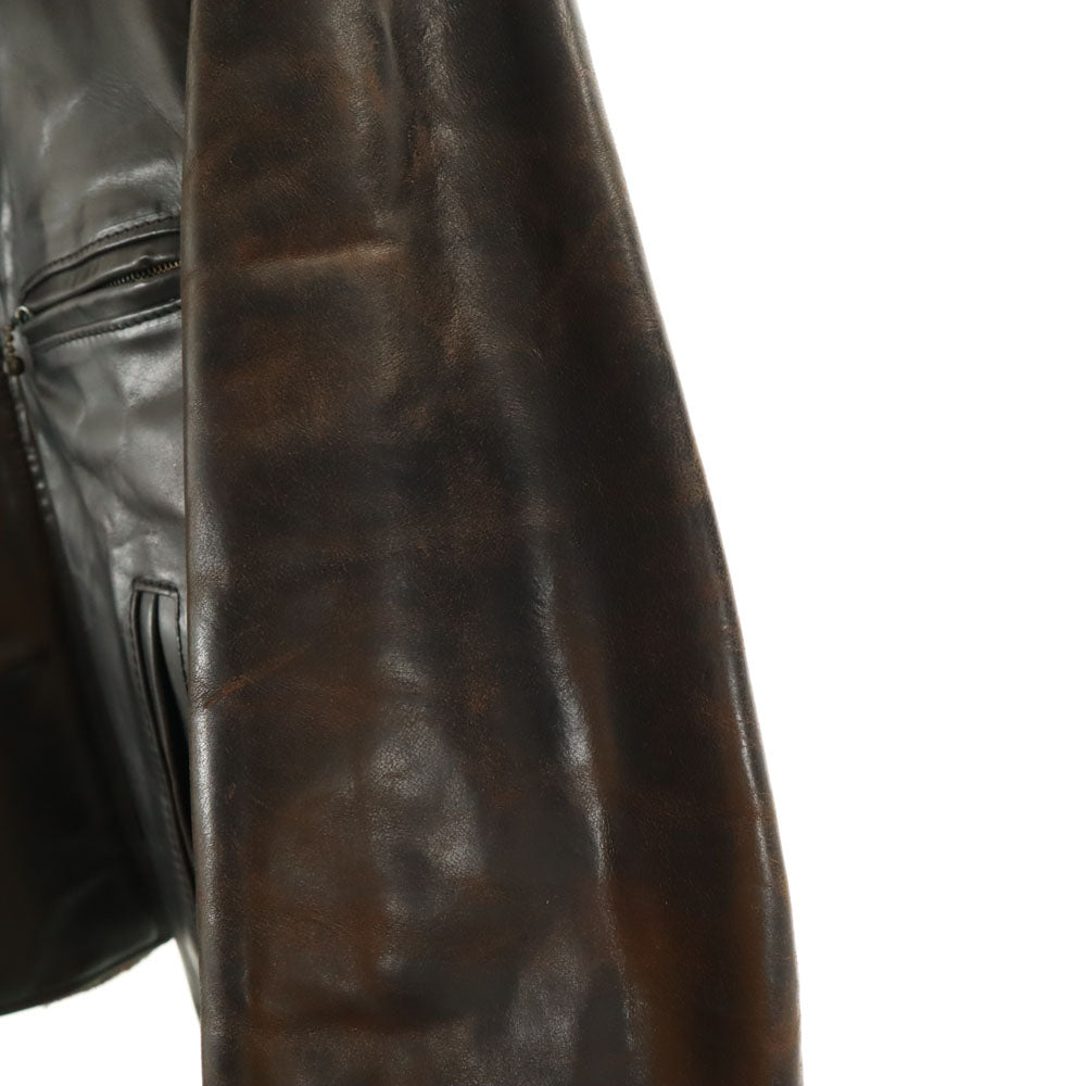 AERO LEATHER エアロレザー スコットランド製 レザージャケット 38 ブラック メンズ