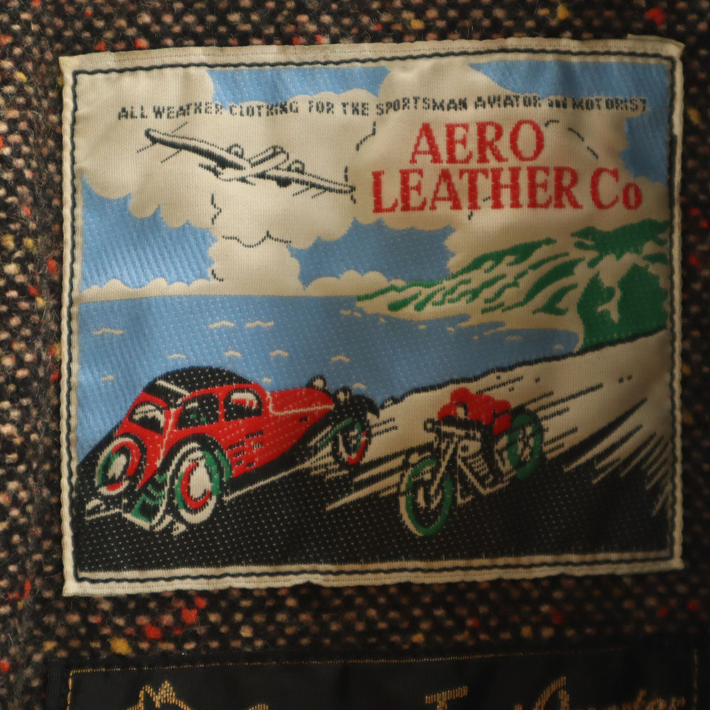 AERO LEATHER エアロレザー スコットランド製 レザージャケット 38 ブラック メンズ