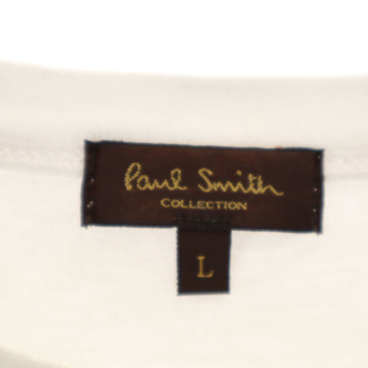 PAUL SMITH COLLECTION ポールスミスコレクション 半袖 Tシャツ L ホワイト メンズ
