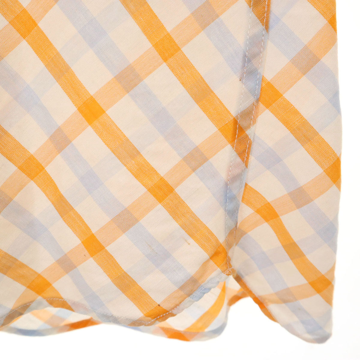 ETRO エトロ イタリア製 チェック柄 長袖 ボタンダウンシャツ 43 ホワイト メンズ