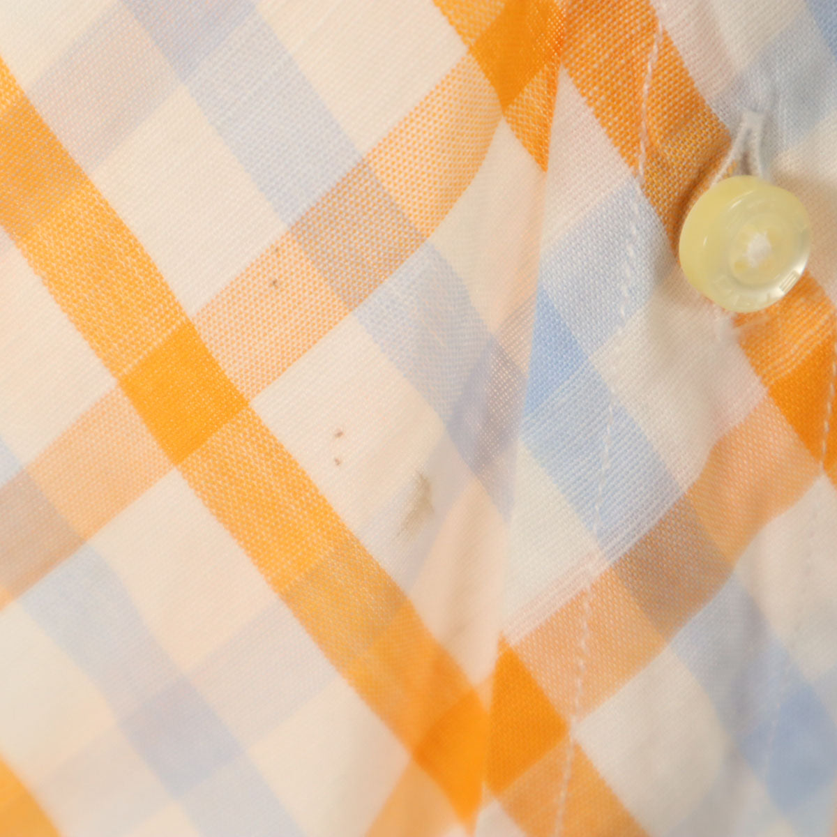 ETRO エトロ イタリア製 チェック柄 長袖 ボタンダウンシャツ 43 ホワイト メンズ