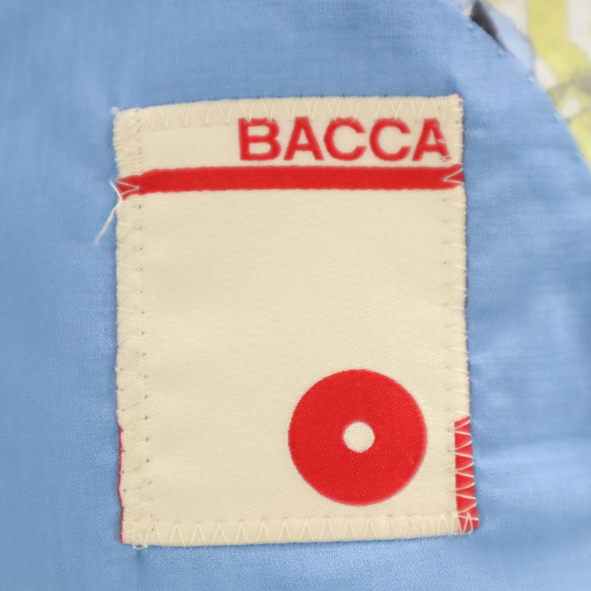 BACCA バッカ 日本製 総柄 ダブル テーラードジャケット 38 イエロー レディース