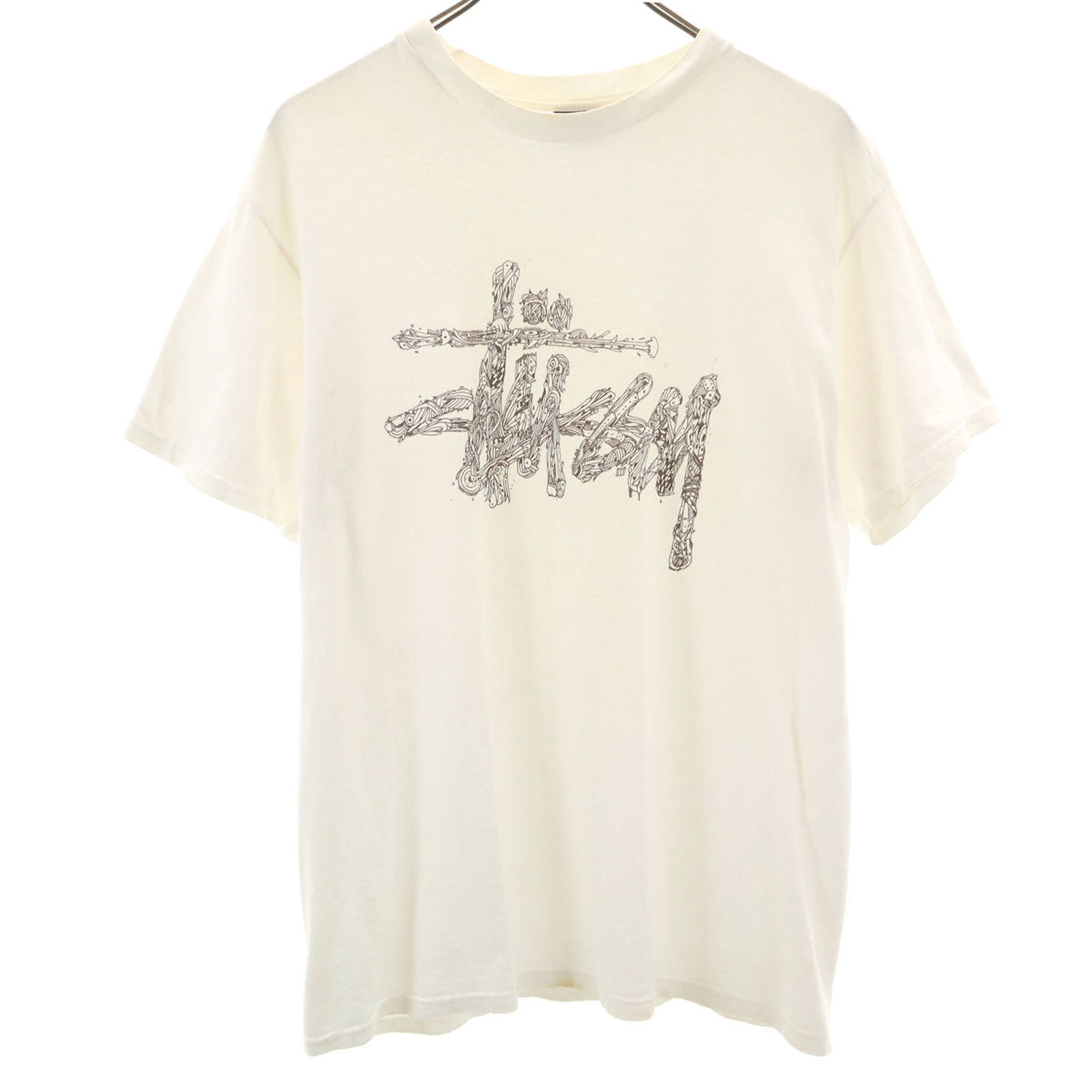 STUSSY ステューシー 半袖 Tシャツ M ホワイト メンズ