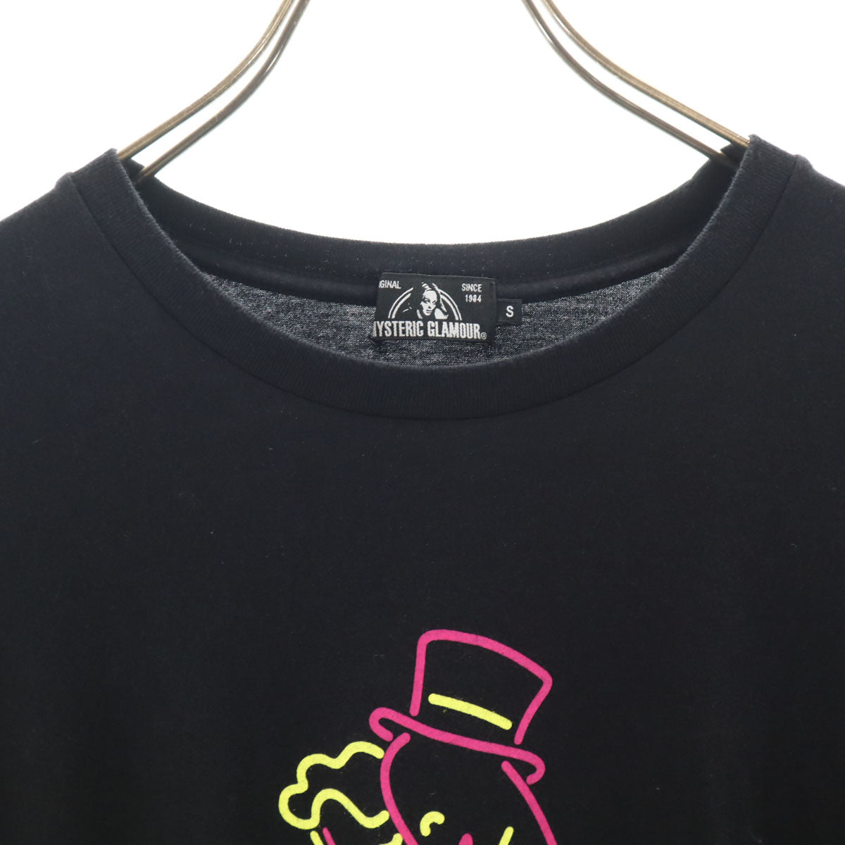 HYSTERIC GLAMOUR ヒステリックグラマー 日本製 半袖 Tシャツ S ブラック メンズ