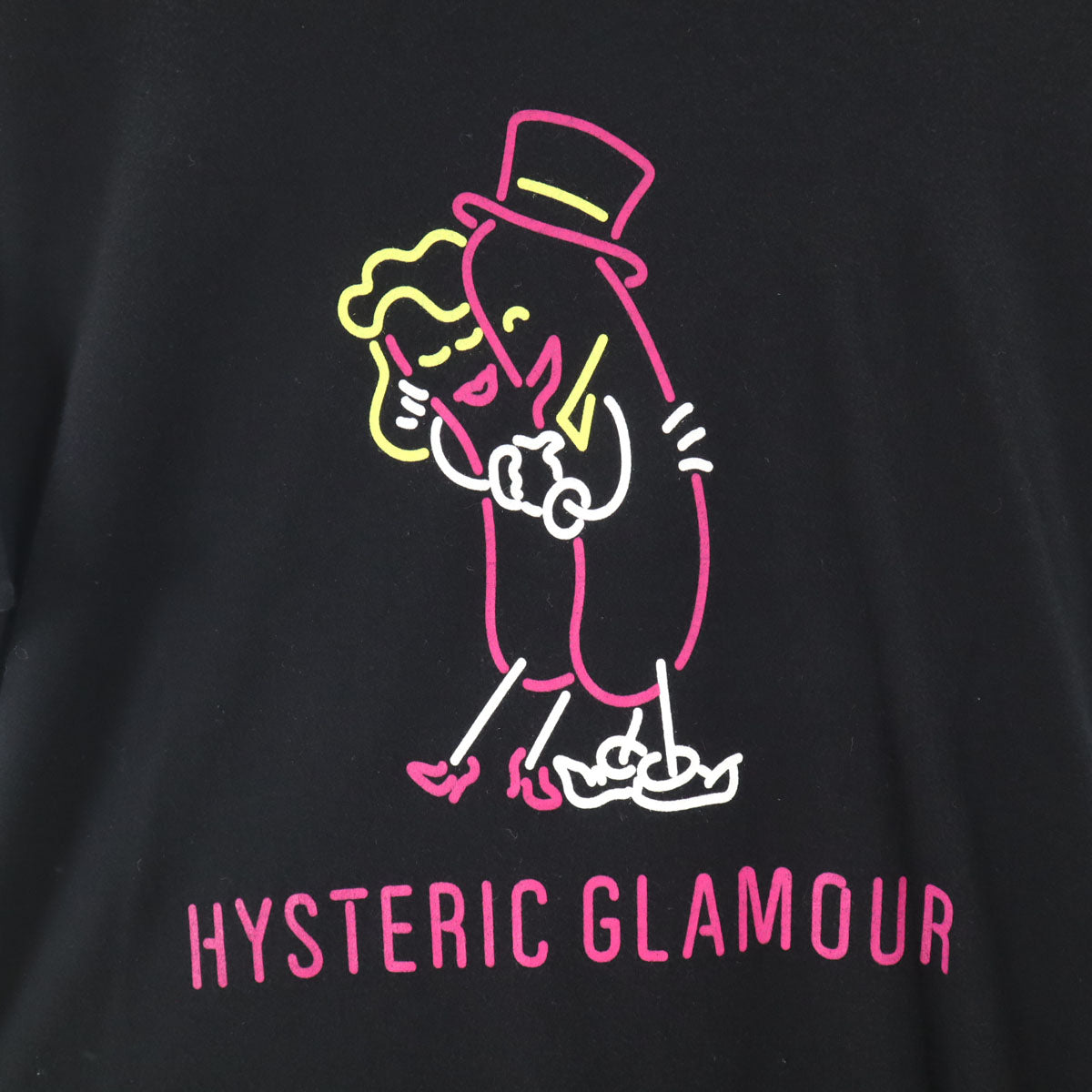 HYSTERIC GLAMOUR ヒステリックグラマー 日本製 半袖 Tシャツ S ブラック メンズ
