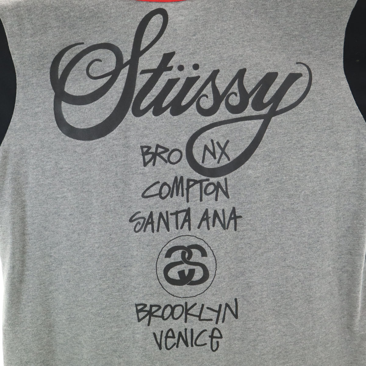STUSSY ステューシー 半袖 ベースボール シャツ S グレー メンズ