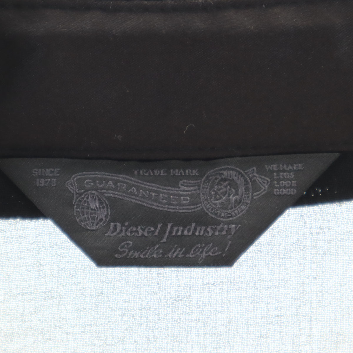 DIESEL ディーゼル 半袖 シャンブレー切替 ポロシャツ XS ネイビー シースルー レディース