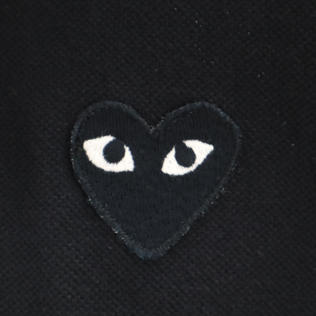 PLAY COMME des GARCONS プレイコムデギャルソン 2007年 日本製 半袖 ポロシャツ S ブラック メンズ