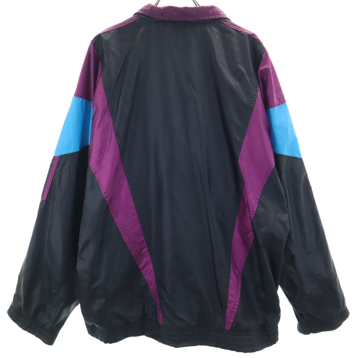 adidas アディダス 80s ヴィンテージ トレフォイルロゴ ナイロンジャケット M ブラック メンズ