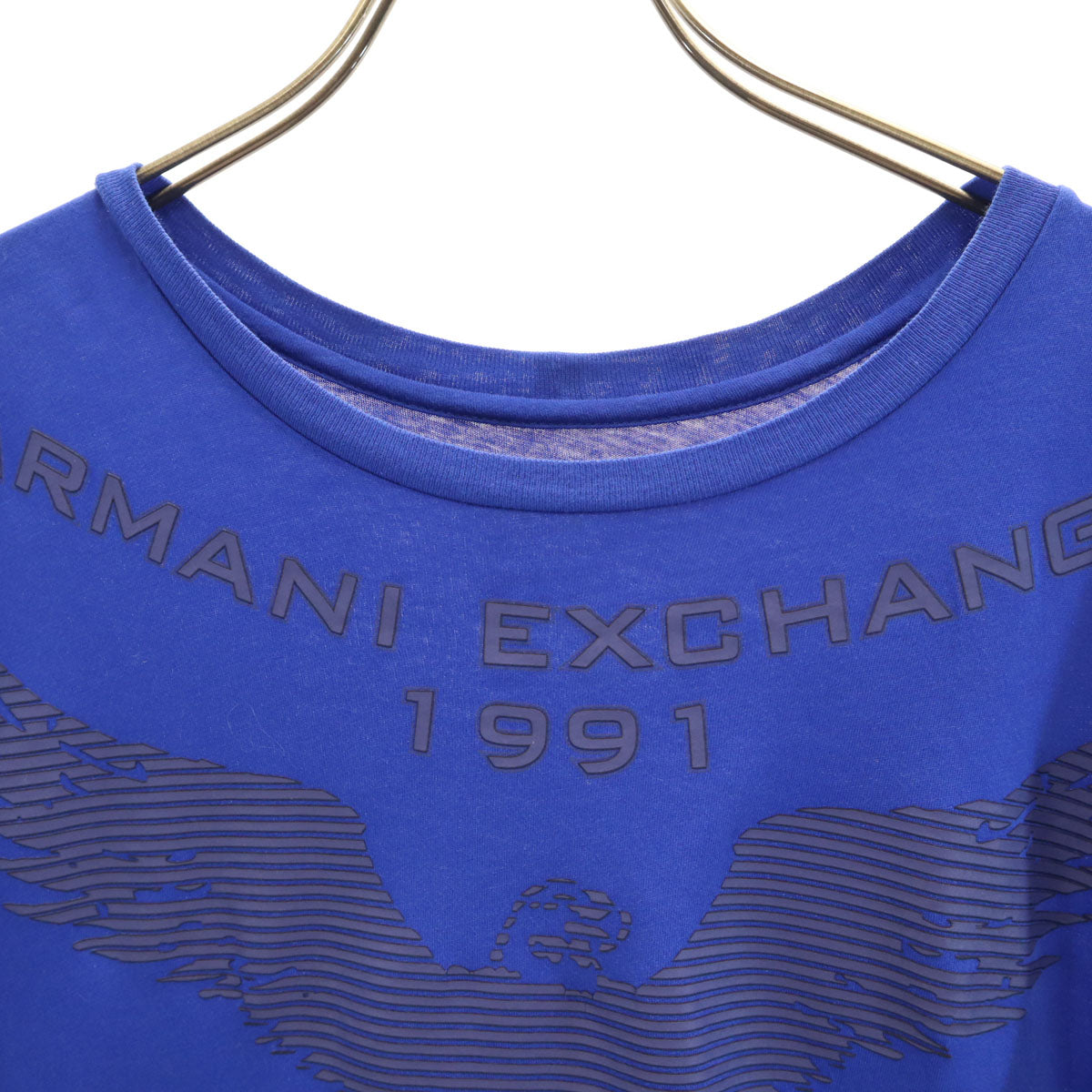 ARMANI EXCHANGE アルマーニエクスチェンジ 半袖 Tシャツ L ブルー メンズ