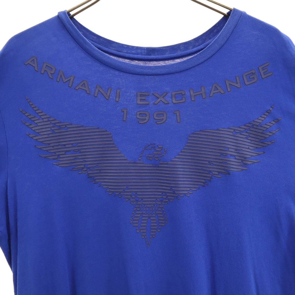 ARMANI EXCHANGE アルマーニエクスチェンジ 半袖 Tシャツ L ブルー メンズ