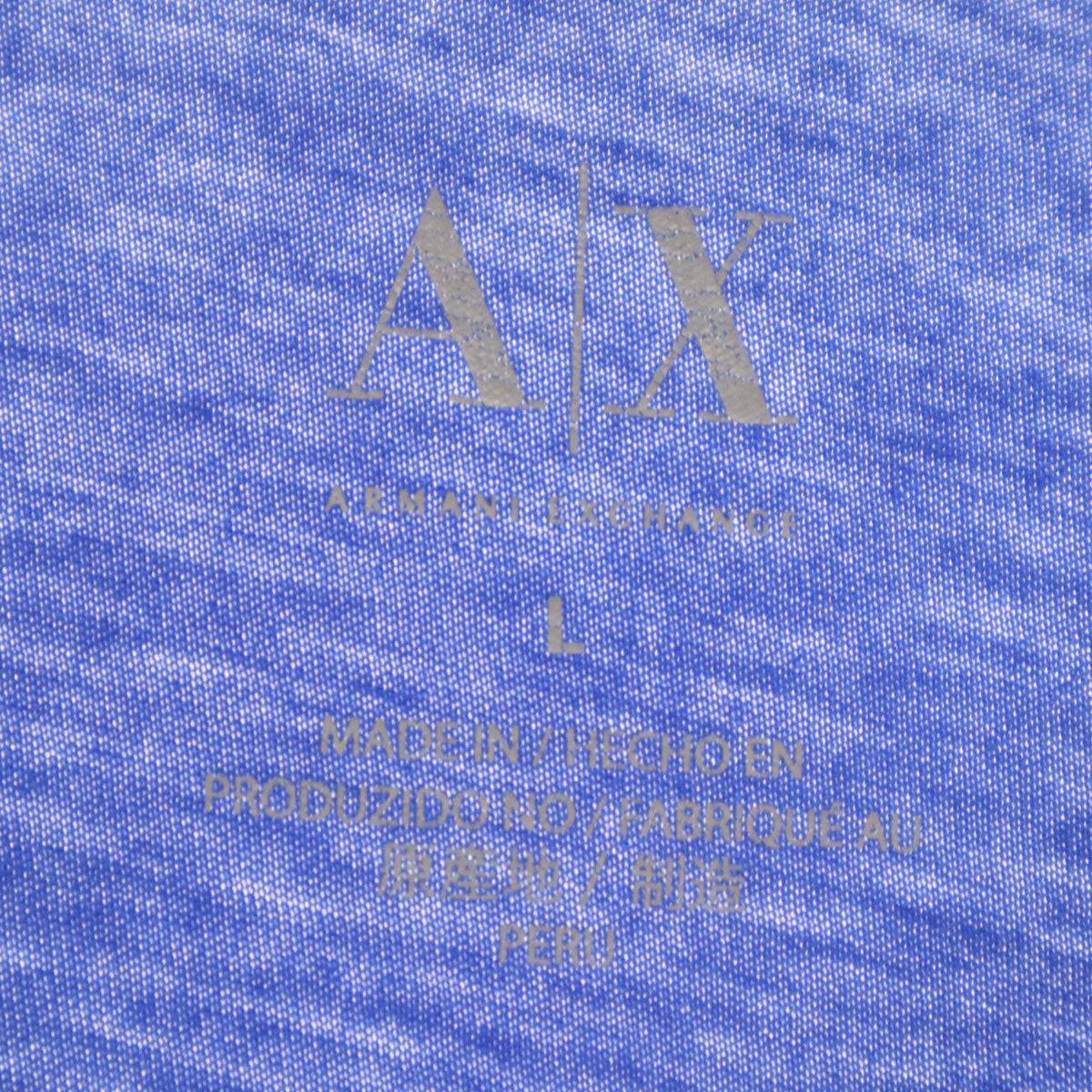 ARMANI EXCHANGE アルマーニエクスチェンジ 半袖 Tシャツ L ブルー メンズ