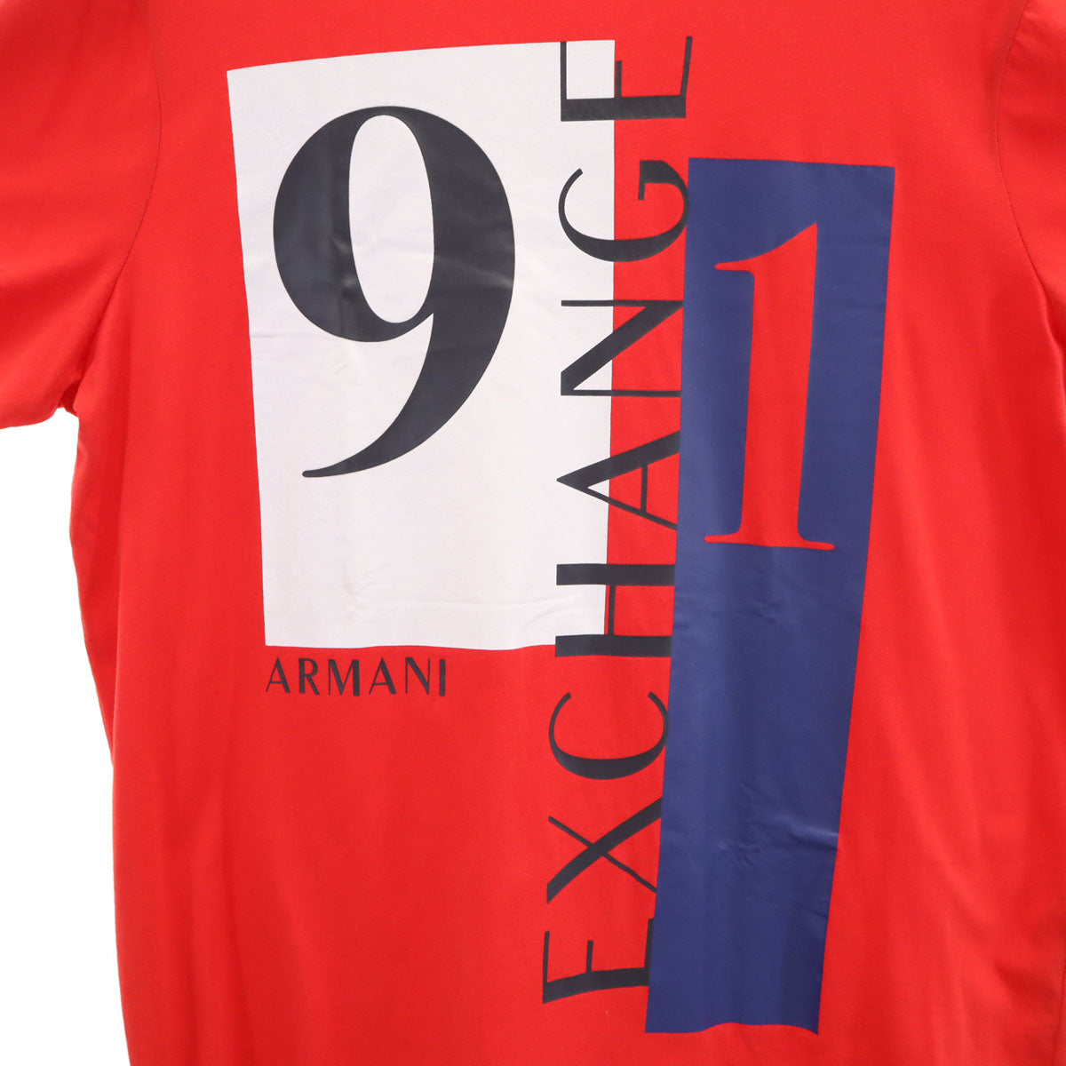 美品 ARMANI EXCHANGE アルマーニエクスチェンジ 半袖 Tシャツ L レッド メンズ
