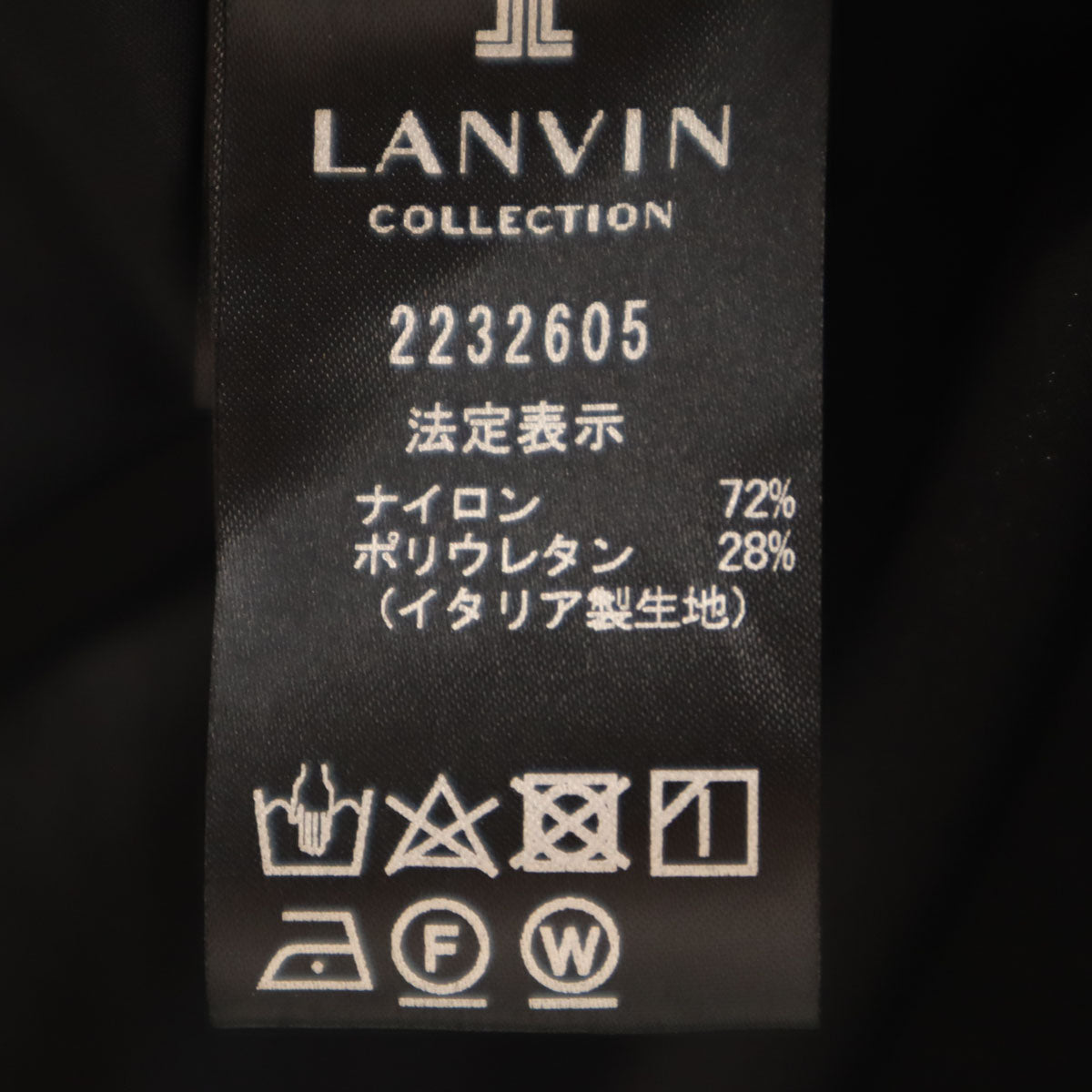 LANVIN LA COLLECTION ランバンコレクション 日本製 フレンチスリーブ カットソー 40 ブラック レディース