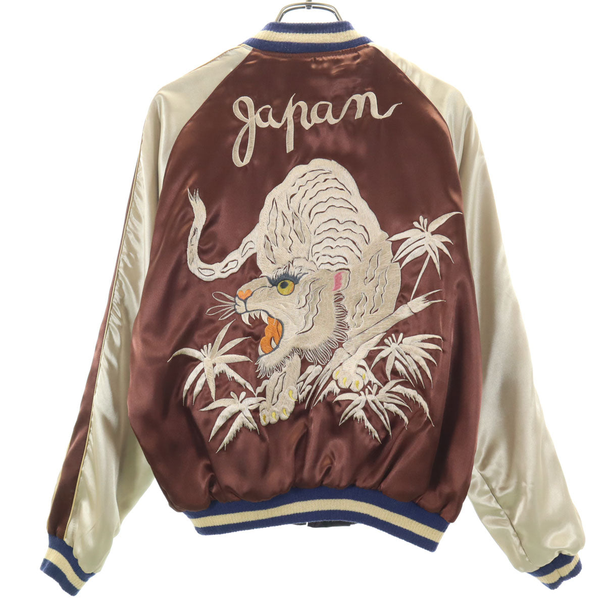 東洋エンタープライズ テーラー東洋 虎 鷲 舞子 日本地図 富士山 五重塔 リバーシブル スカジャン M ブラウン M18933 メンズ