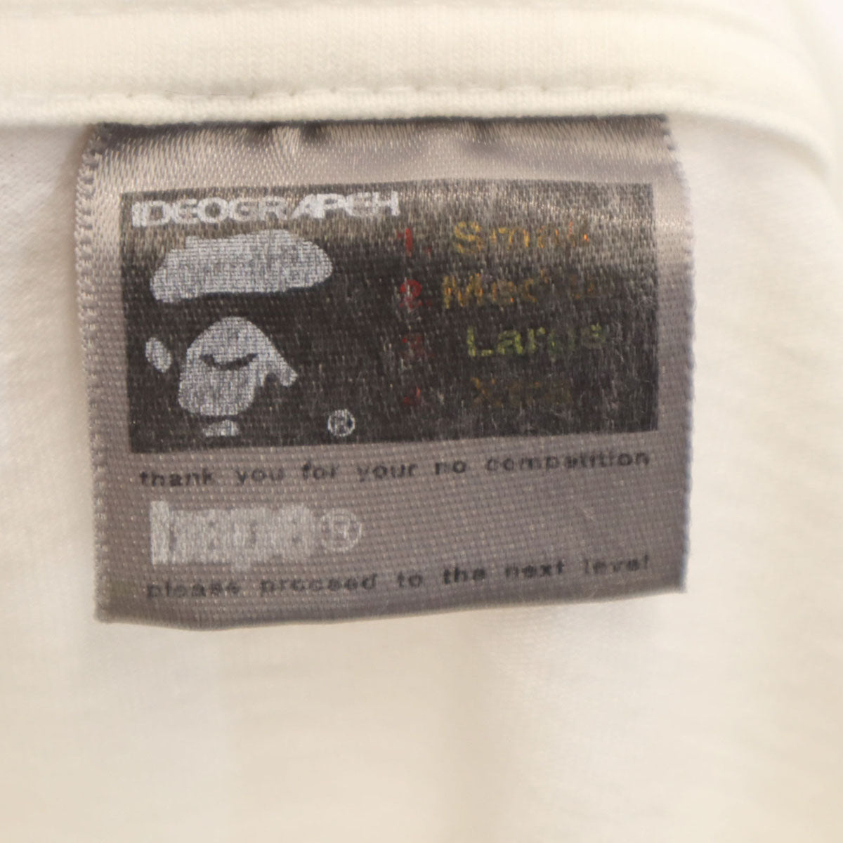 A BATHING APE アベイシングエイプ 半袖 Tシャツ L ホワイト メンズ
