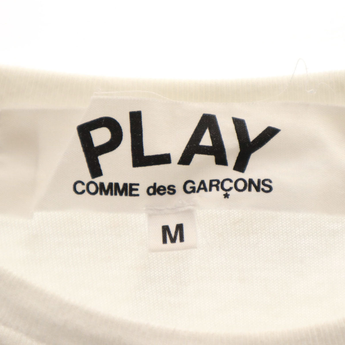 PLAY COMME des GARCONS プレイコムデギャルソン 2020年 日本製 半袖 Tシャツ M ホワイト メンズ