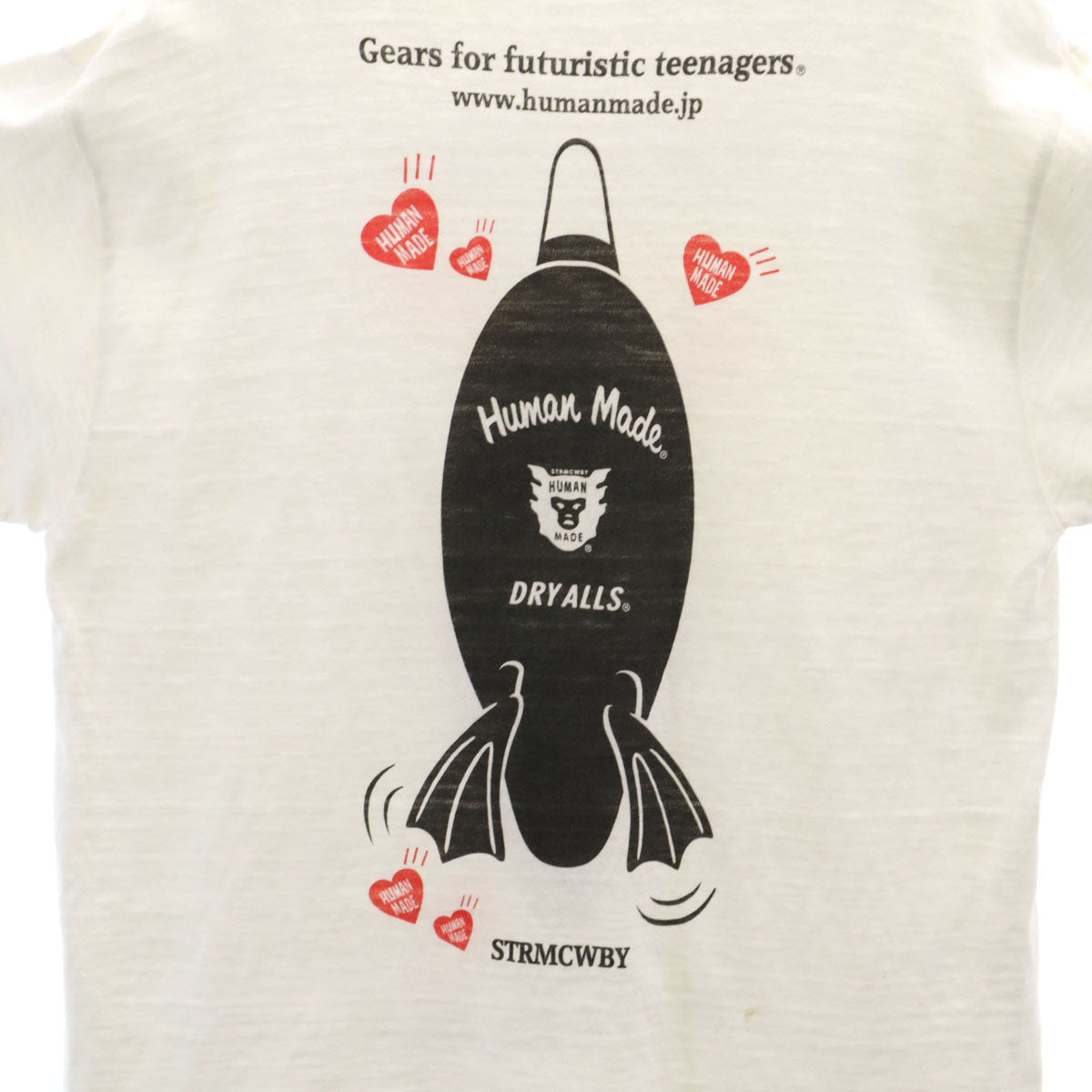 HUMAN MADE ヒューマンメイド 日本製 半袖 Tシャツ L アイボリー メンズ