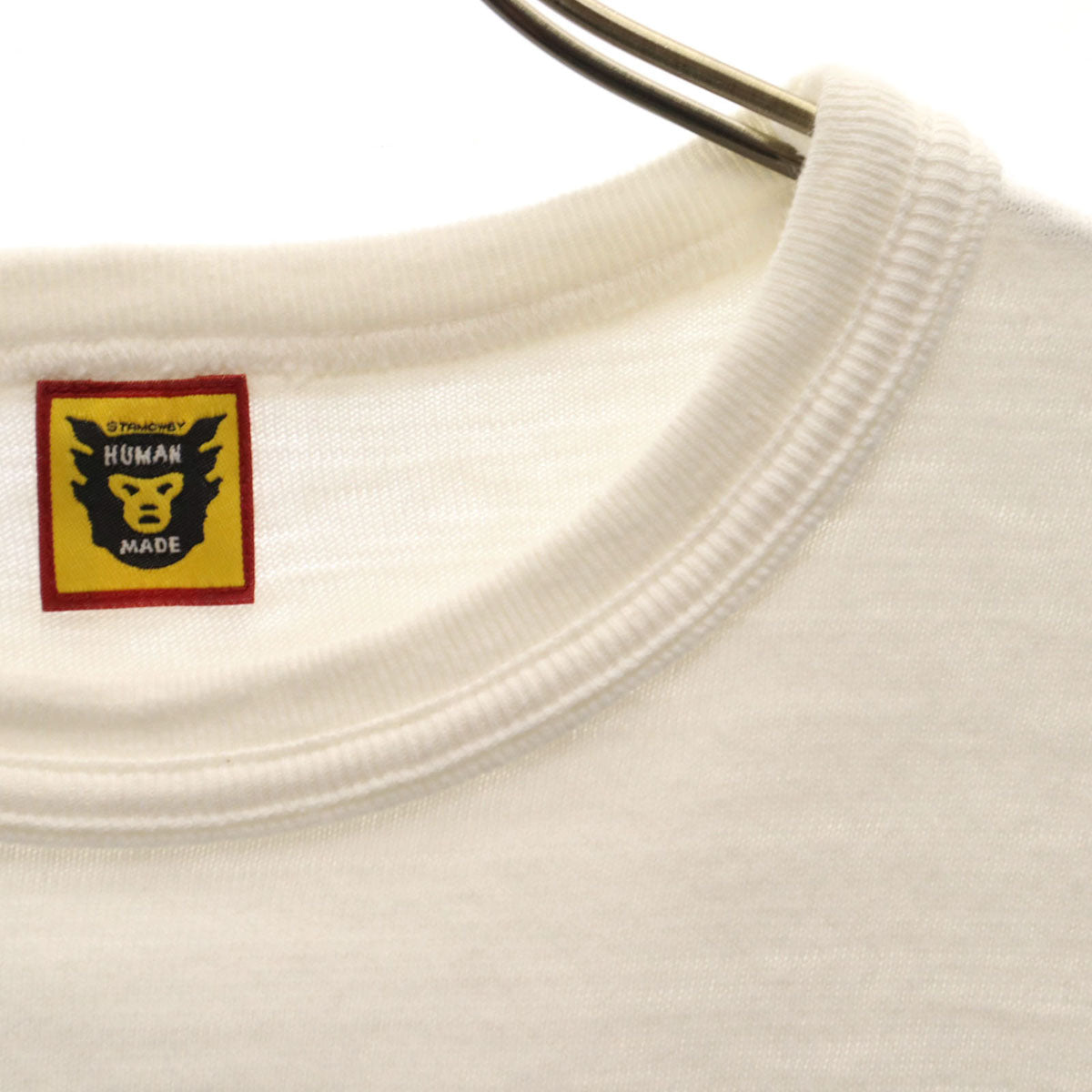 HUMAN MADE ヒューマンメイド 日本製 半袖 Tシャツ L アイボリー メンズ