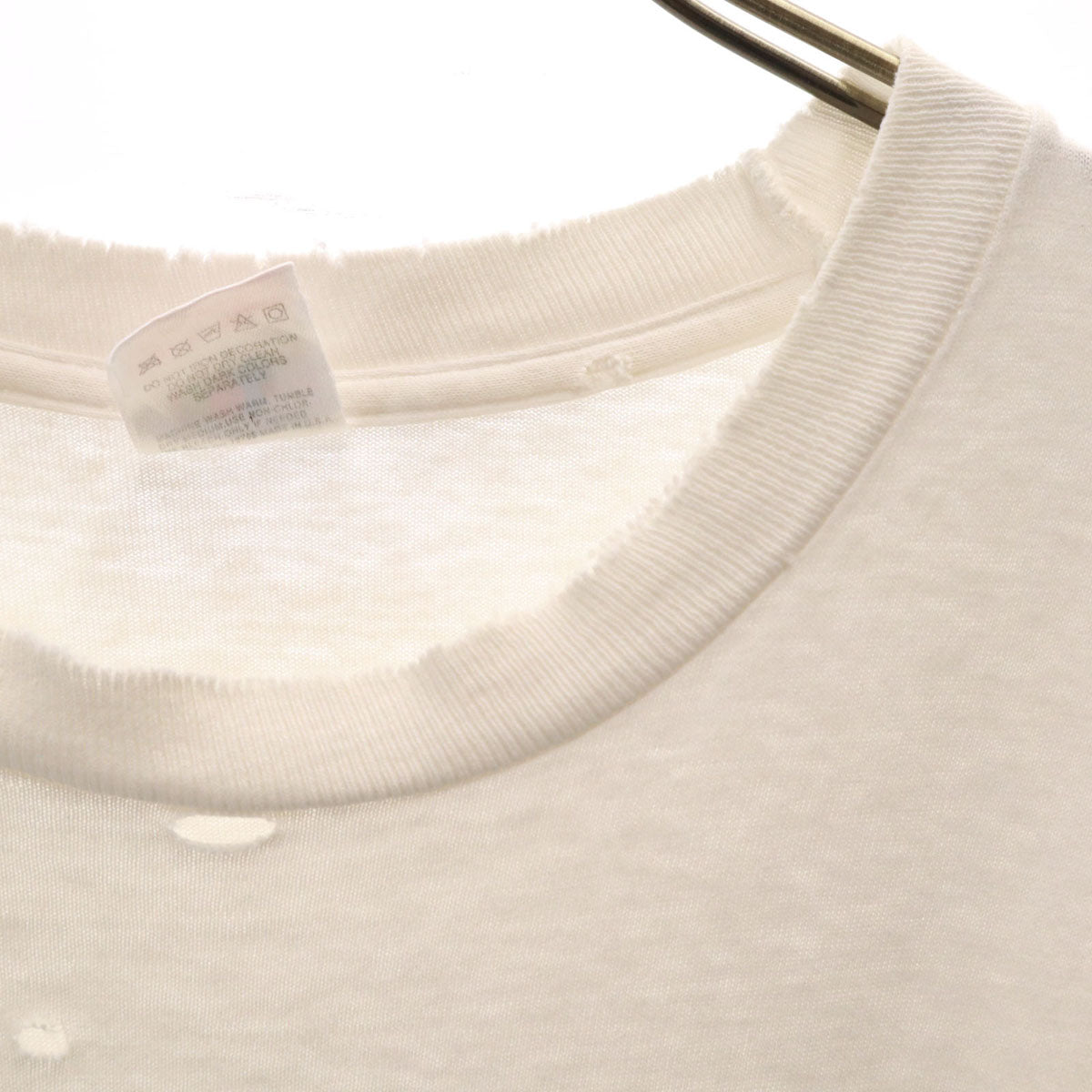 FRUIT OF THE LOOM フルーツオブザルーム 80s 90s USA製 オールド TEXAS 半袖 Tシャツ L ホワイト シングルステッチ メンズ