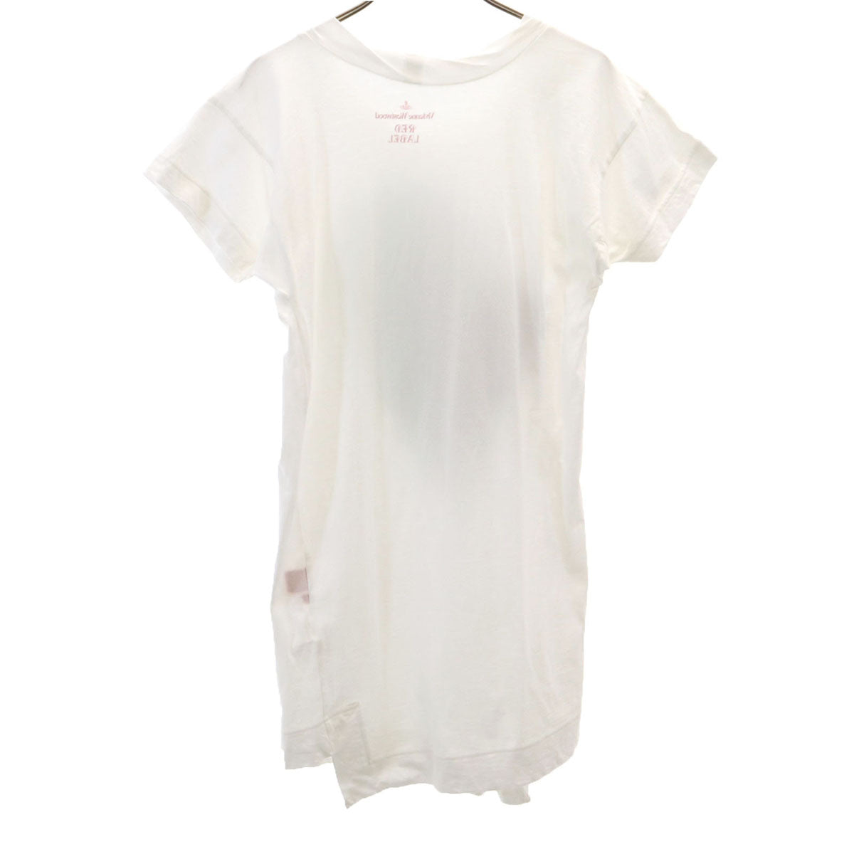 Vivienne Westwood RED LABEL ヴィヴィアンウエストウッドレッドレーベル 日本製 半袖 ロング Tシャツ 2 ホワイト レディース