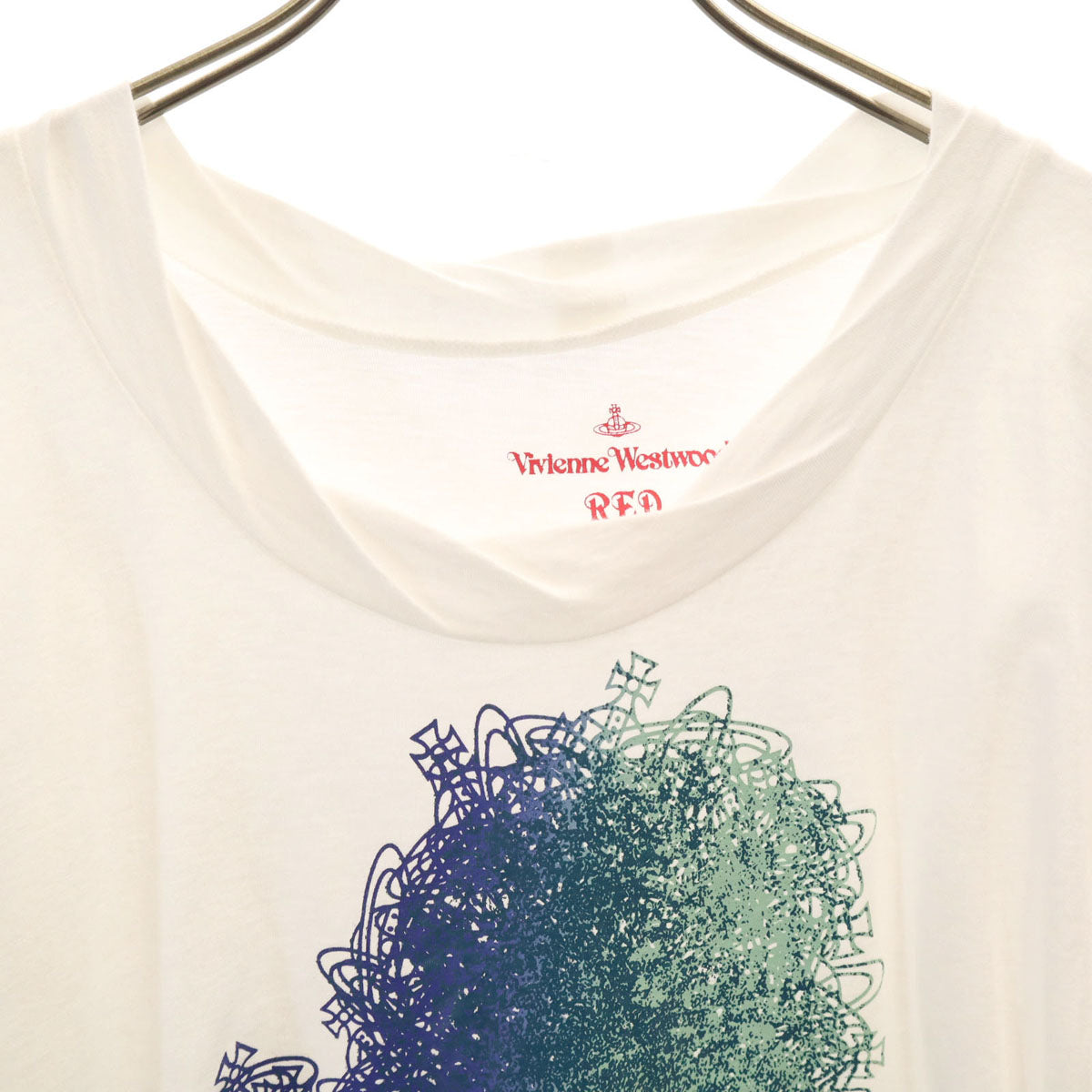 Vivienne Westwood RED LABEL ヴィヴィアンウエストウッドレッドレーベル 日本製 半袖 ロング Tシャツ 2 ホワイト レディース