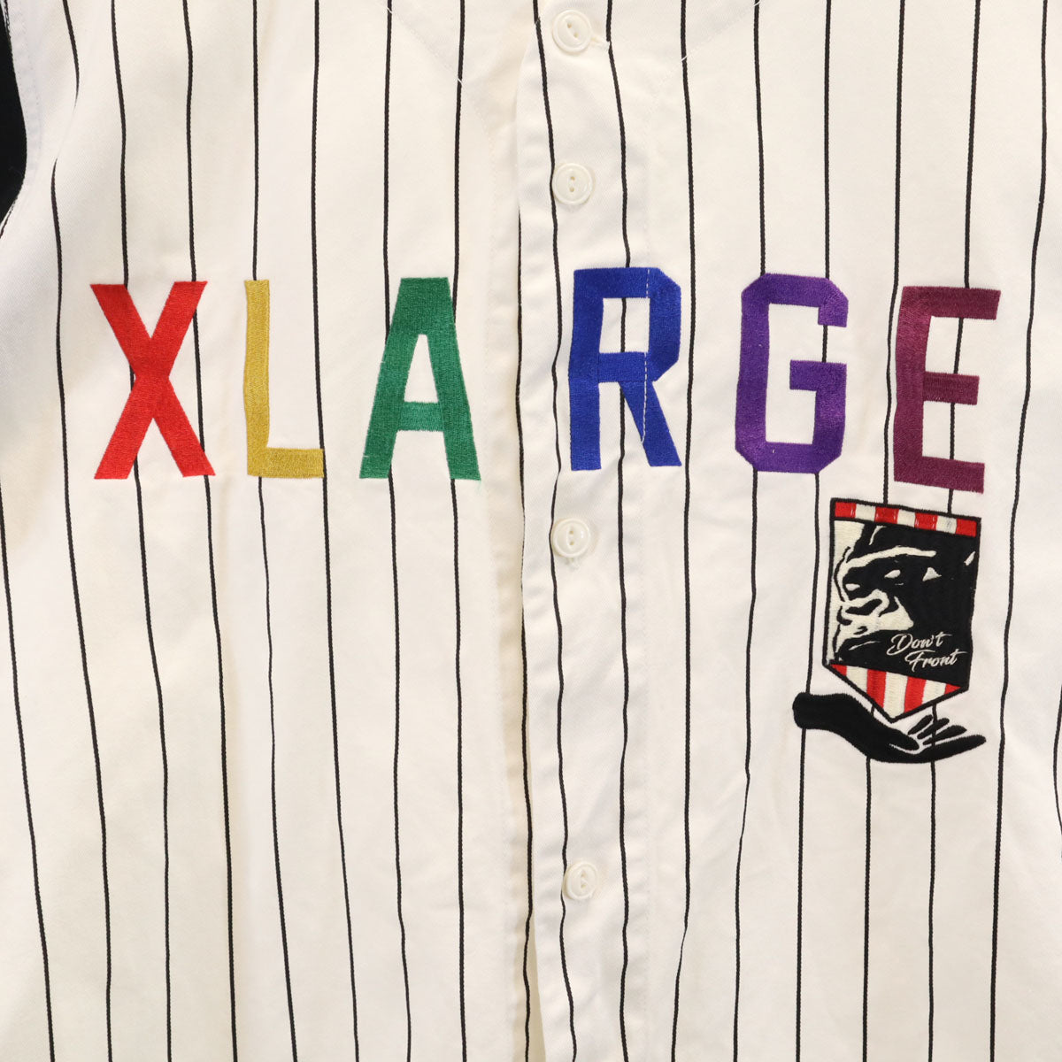 XLARGE エクストララージ 半袖 ベースボール シャツ L ホワイト メンズ