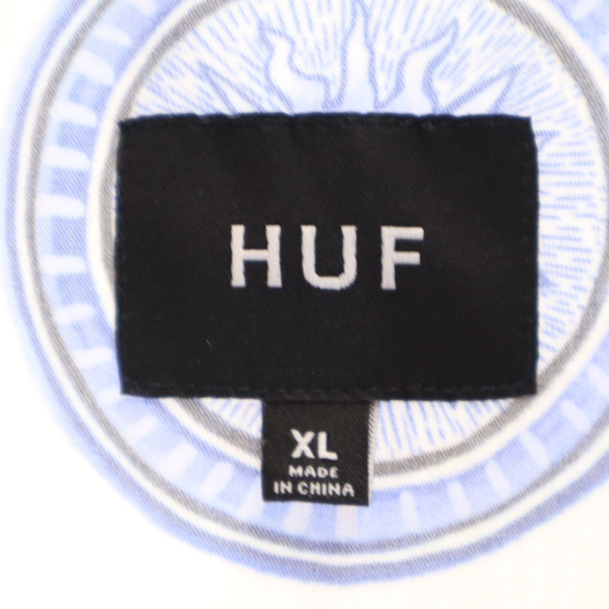 HUF ハフ 車 カジノ柄 半袖 オープンカラーシャツ XL ホワイト メンズ