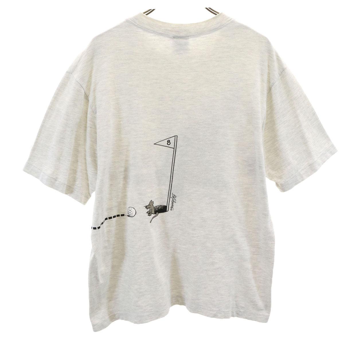 Crazy Shirt クレイジーシャツ 90s USA製 オールド クリバンキャット 半袖 Tシャツ M グレー メンズ