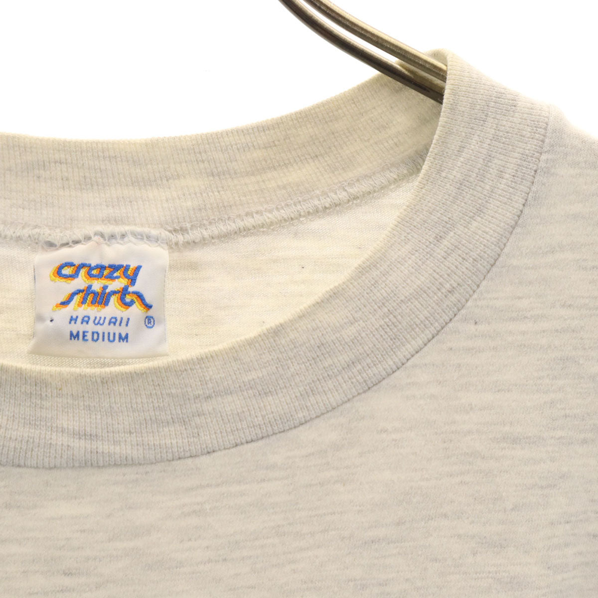 Crazy Shirt クレイジーシャツ 90s USA製 オールド クリバンキャット 半袖 Tシャツ M グレー メンズ
