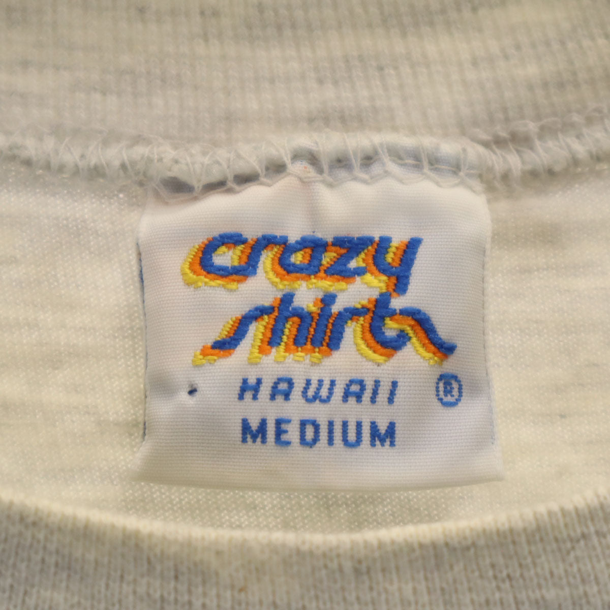 Crazy Shirt クレイジーシャツ 90s USA製 オールド クリバンキャット 半袖 Tシャツ M グレー メンズ