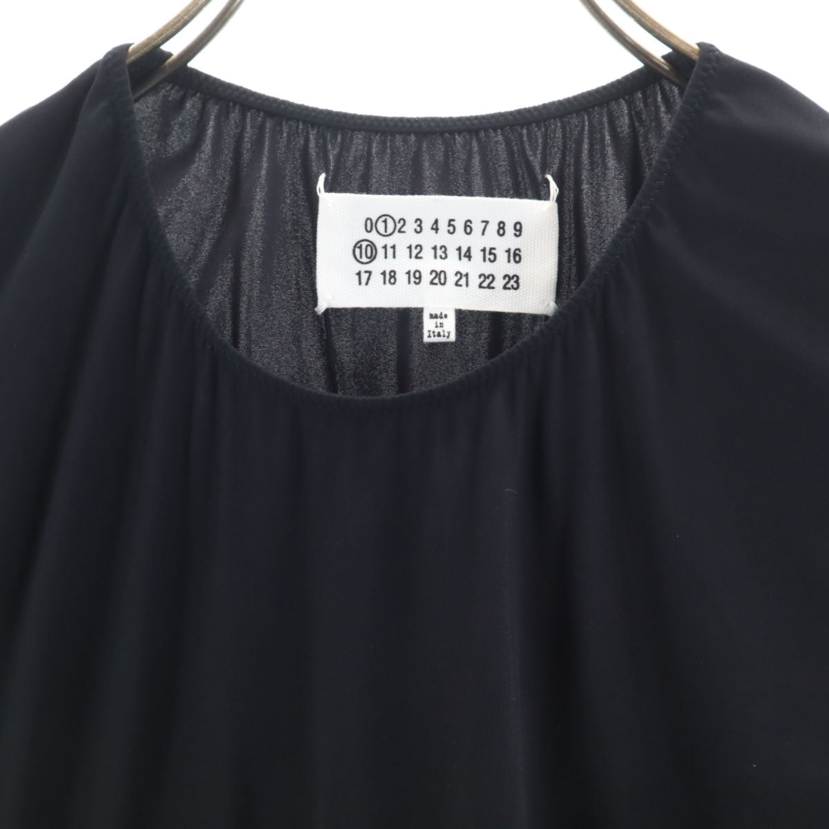 美品 Maison Margiela メゾンマルジェラ イタリア製 ノースリーブ ボディスーツ ウェア 44 ブラック レディース