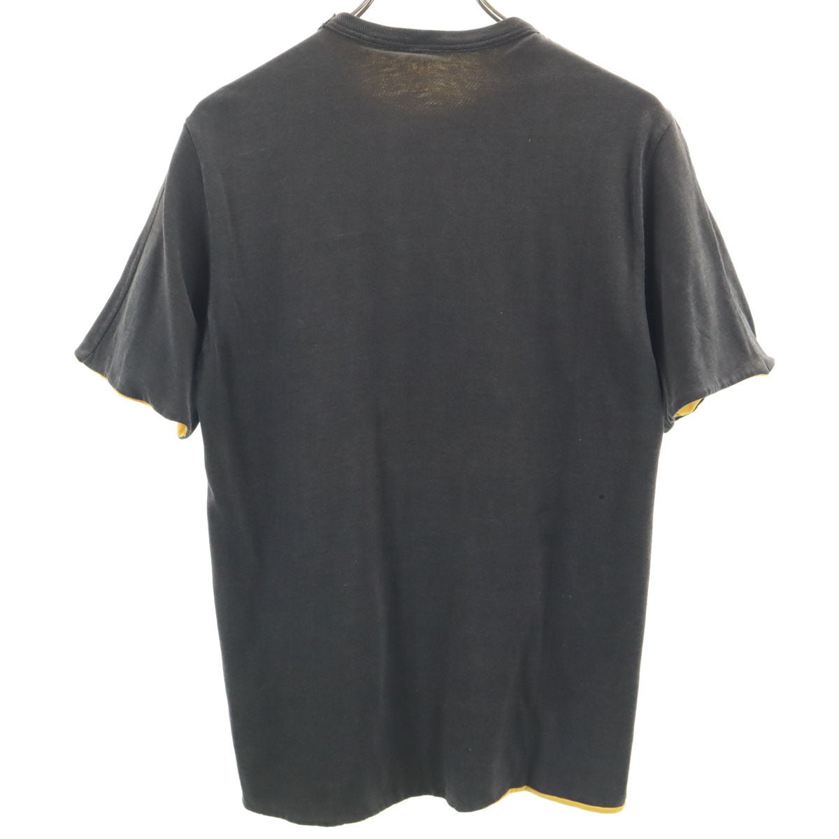 80s 90s オールド 半袖 リバーシブル Tシャツ チャコール ゲームT メンズ