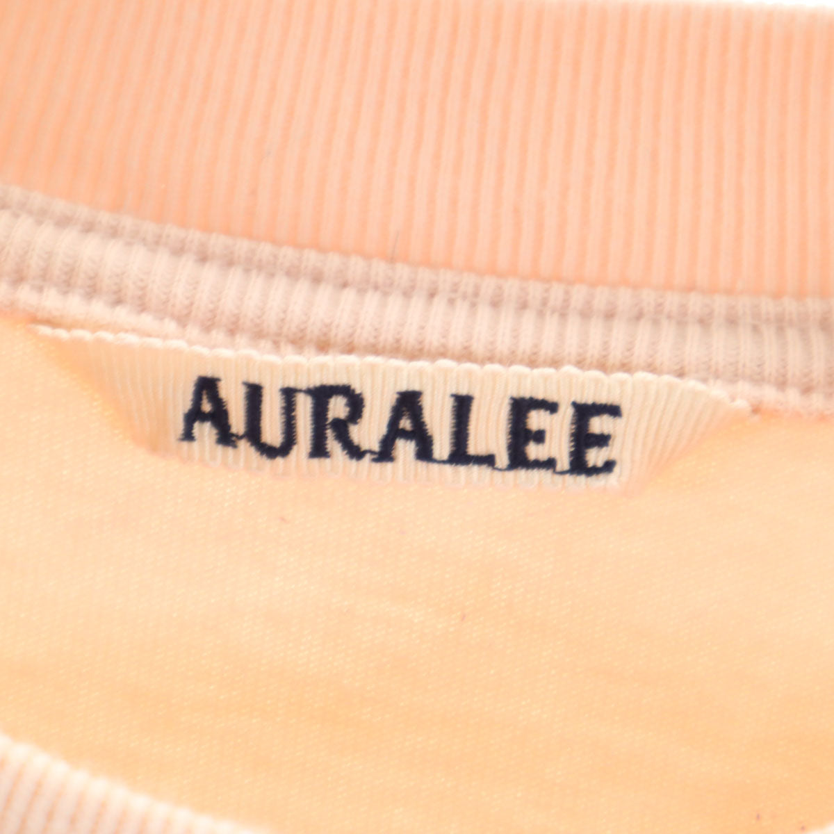 AURALEE オーラリー 日本製 半袖 スタンドアップ Tシャツ 3 ピンク ヘビーウェイト ポケT メンズ