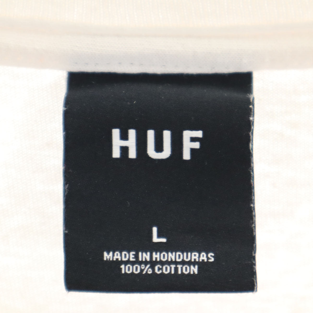HUF ハフ バックプリント 半袖 Tシャツ L ホワイト メンズ