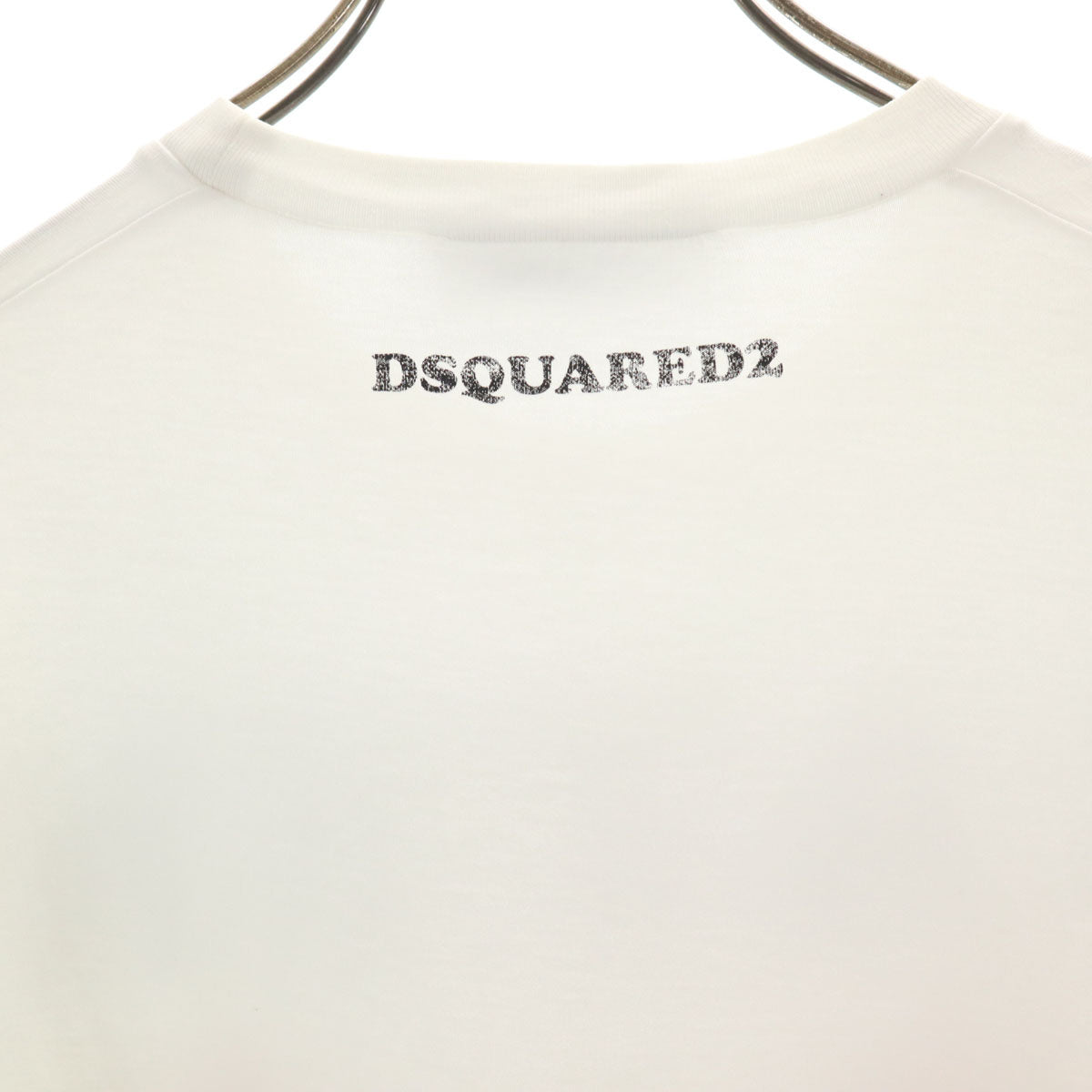 DSQUARED2 ディースクエアード ポルトガル製 CATEN TWINS 半袖 Tシャツ XS ホワイト メンズ