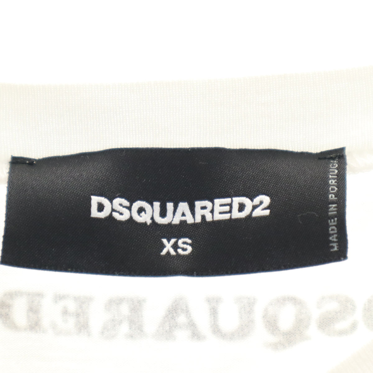 DSQUARED2 ディースクエアード ポルトガル製 CATEN TWINS 半袖 Tシャツ XS ホワイト メンズ